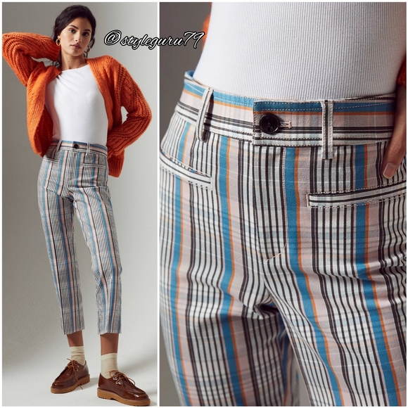 Anthropologie Pants - NWT, Anthropologie, Maeve Jacquie Slim Plaid Pants
